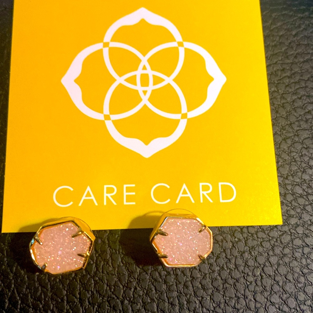 Kendra Scott iridescent druzy stone earrings